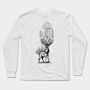 Deer Of Forest Long Sleeve T-Shirt